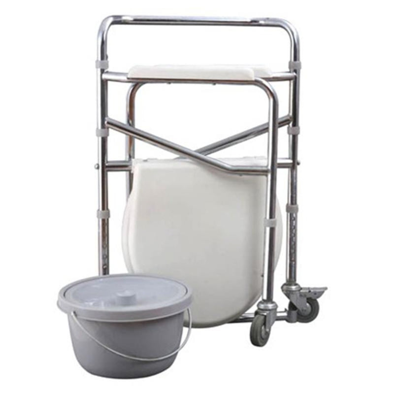 Folding Steel Commode Chair