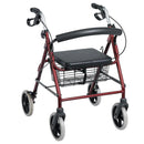 Red Aluminum Rollator