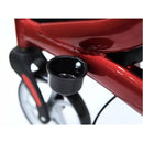 Red Aluminum Rollator (Euro-Style)